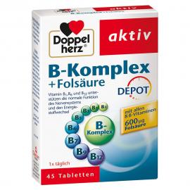 Doppelherz® aktiv B-Komplex + Folsäure Depot Tabletten