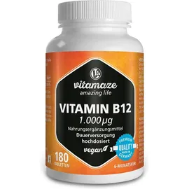 Vitamin B12 1.000 µg hochdosiert vegan
