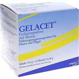 GELACET Gelatinepulver mit Biotin im Beutel