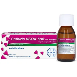 Cetirizin HEXAL Saft bei Allergien 1mg/ml