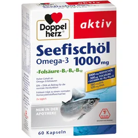 Doppelherz Seefischöl Omega-3 1000 mg+Folsäure