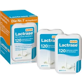 Lactrase 6000 FCC Tabletten im Klickspender Doppelpack