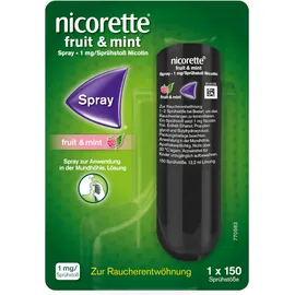 nicorette fruit & mint Spray 1 mg/Sprühstoß