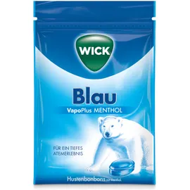 WICK BLAU VapoPlus MENTHOL ohne Zucker Hustenbonbons