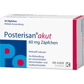Posterisan akut 60 mg Zäpfchen