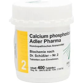 Calcium phosphoricum D6  Adler Pharma Biochemie nach Dr. Schüßler Nr.2, Tablette