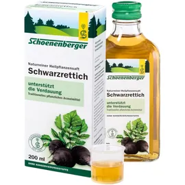 Schwarzrettich naturreiner Heilpflanzensaft Schoenenberger