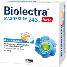 BIOLECTRA Magnesium 243 forte Orange Brausetabletten