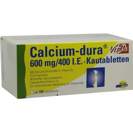 Calcium-dura Vit D3 600mg/400 I.E.