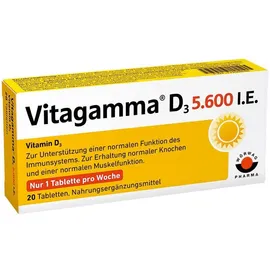 VITAGAMMA D3 5.600 I.E .Vitamin D3 Nahrungsergänzungsmittel Tabletten