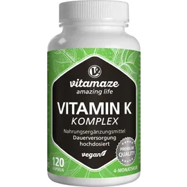 VITAMIN K1+K2 Komplex hochdosiert vegan