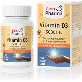 Zein Pharma Vitamin D3 5000 I.E. Wochendepot-Kapseln