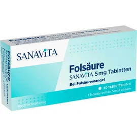 Folsäure Sanavita 5 mg Tabletten