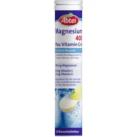 Abtei Magnesium 400 Plus Vitamin C+E Brausetabletten