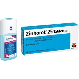 Sterillium Protect & Care 35ml + Zinkorot 25 20 Tabletten Set