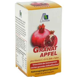GRANATAPFEL 500 mg plus Vit.C+B12+Zink+Selen Kaps.