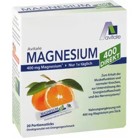 Magnesium 400 Direkt Orange Portionssticks