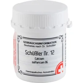 SCHÜSSLER Nr.12 Calcium sulfuricum D 6 Tabletten