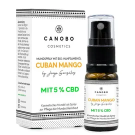 CANOBO CBD 5% Mundspray mit Bio-Hanfsamenöl CUBAN MANGO