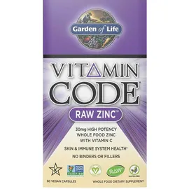 Garden of Life, Vitamin Code Raw Zinc (Zink aus Rohkost), 60 Veg. Kapseln