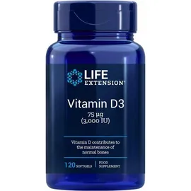 Life Extension, Vitamin D3, 3,000 IU 120 Weichkapseln