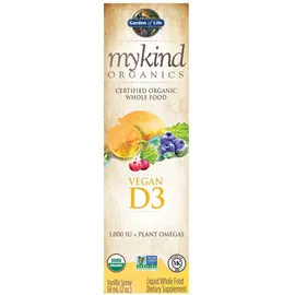 Garden of Life, Mykind, Organics veganes Vitamin D3 (Spray) mit Vanillegeschmack, 1000IU, 58ml