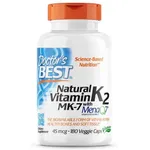 Doctor`s Best, natürliches Vitamin K2, 45mcg, 180 veg. Kapseln