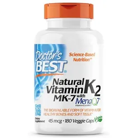 Doctor's Best, natürliches Vitamin K2, 45mcg, 180 veg. Kapseln