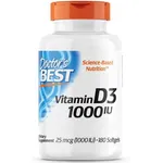 Doctor`s Best, Vitamin D3, 1000 I.E, 180 Weichkapseln