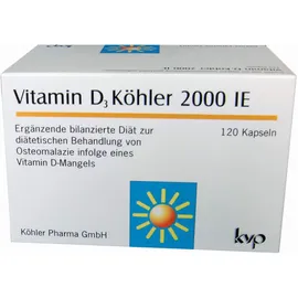 Vitamin D3 Köhler 2000 I.E 120 Kapseln