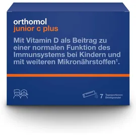 Orthomol Junior C Plus Granulat Himbeer-Limette 7 Stück
