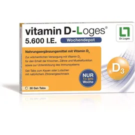 Vitamin D-Loges 5.600 I.E. 30 Kautabletten