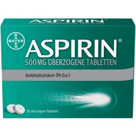 Aspirin 500 mg 20 überzogene Tabletten