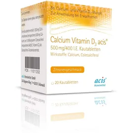 Calcium Vitamin D3 Acis 500 mg 400 I.E. 100 Kautabletten