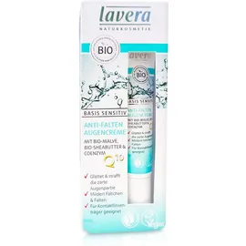 Lavera Basis Sensitiv Anti Falten Augencreme Q10 15 ml