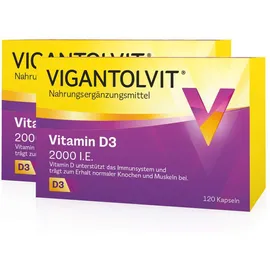 Sparset Vigantolvit 2000 I.E. Vitamin D3 2 x 120 Weichkapseln