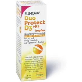 Eunova DuoProtect D3 + K2 1000 I.E. 11,5 ml Tropfen