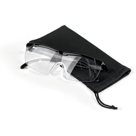 Vergrößerungsbrille, schwarz, inklusive Aufbewahrungsbeutel