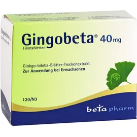 Gingobeta 40 mg 120 Filmtabletten