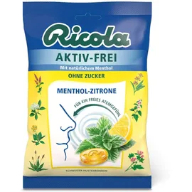 Ricola AKTIV-FREI Menthol-Zitrone 75 g Bonbons