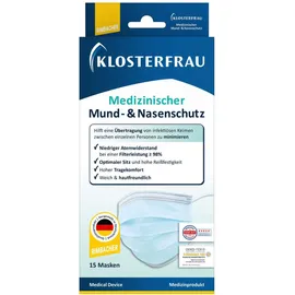 Klosterfrau Medizinische Mund-Nasen-Schutzmaske 15 Stück