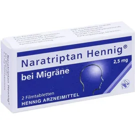 Naratriptan Henning bei Migräne 2,5 mg 2 Filmtabletten