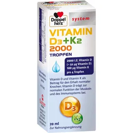 Doppelherz system Vitamin D3 2000 + K2 20 ml Tropfen