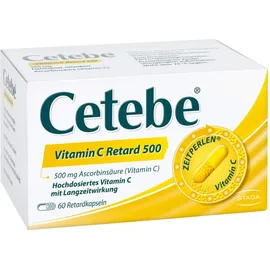 Cetebe Vitamin C Retardkapseln 500 mg 60 Stück