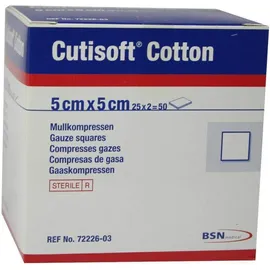 Cutisoft Cotton Kompresse 5cmx5cm Steril