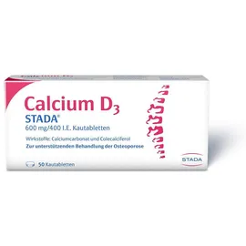Calcium D3 Stada 600 mg 400 I.E. 50 Kautabletten