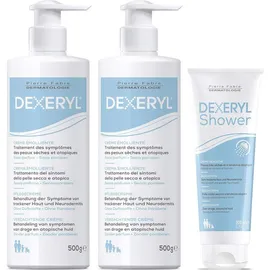 Dexeryl Creme 2 x 500 g + gratis Dexeryl Shower Duschcreme 200 ml