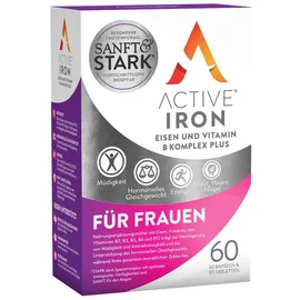 ActiveIron Eisen + Vitamin B Komplex plus für Frauen 30 Kapseln + 30 Tabletten