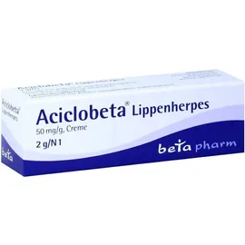Aciclobeta Lippenherpes 2 g Creme