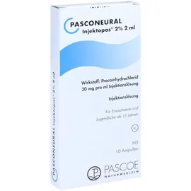 Pasconeural Injektopas 2% 2 ml Inj.-Lösung 10 Ampullen